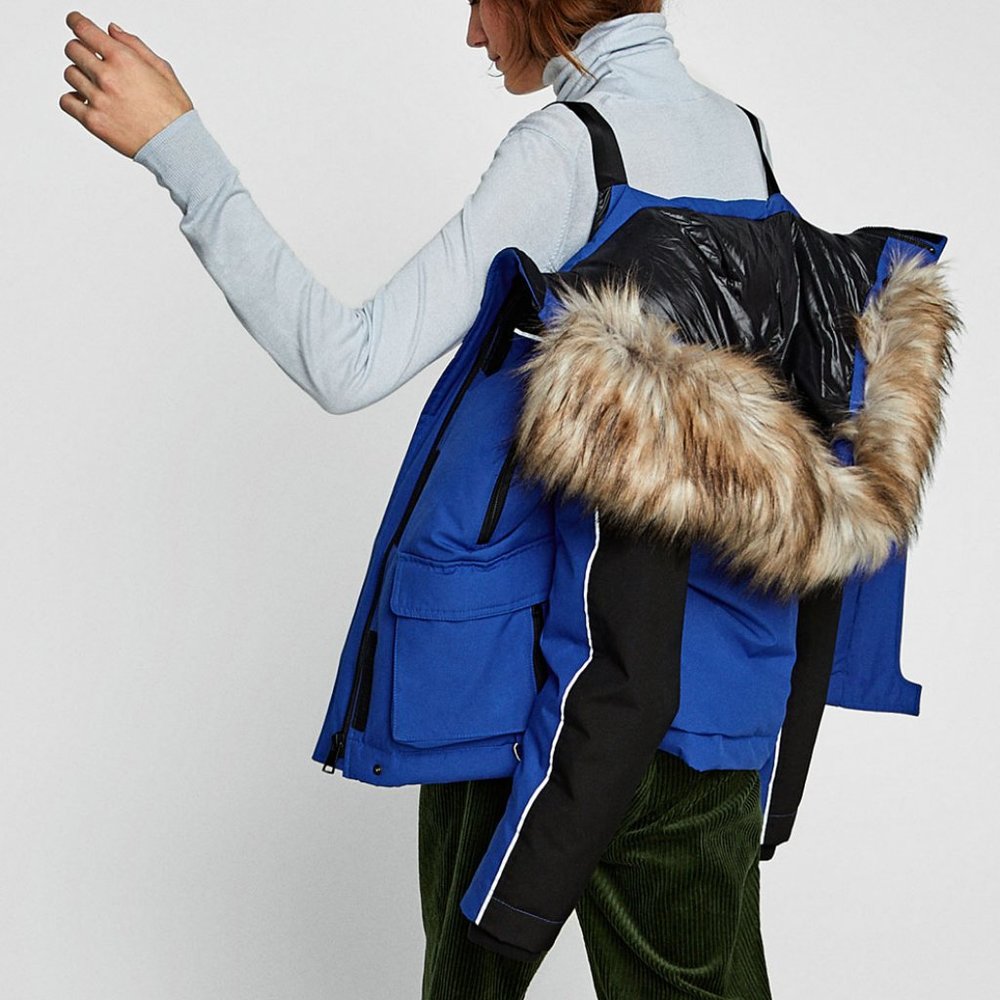 Zara EXTRA WARM DOWN FEATHER PARKA Ski Jacket Coat